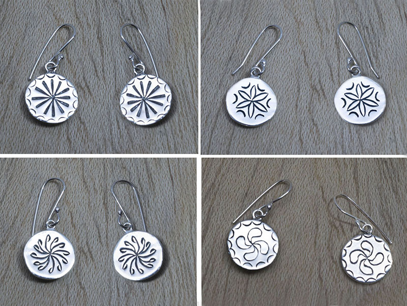 Producto vasco BIRA pendiente pequeño de plata mitología vasca artesanía TXUS GRUZETA