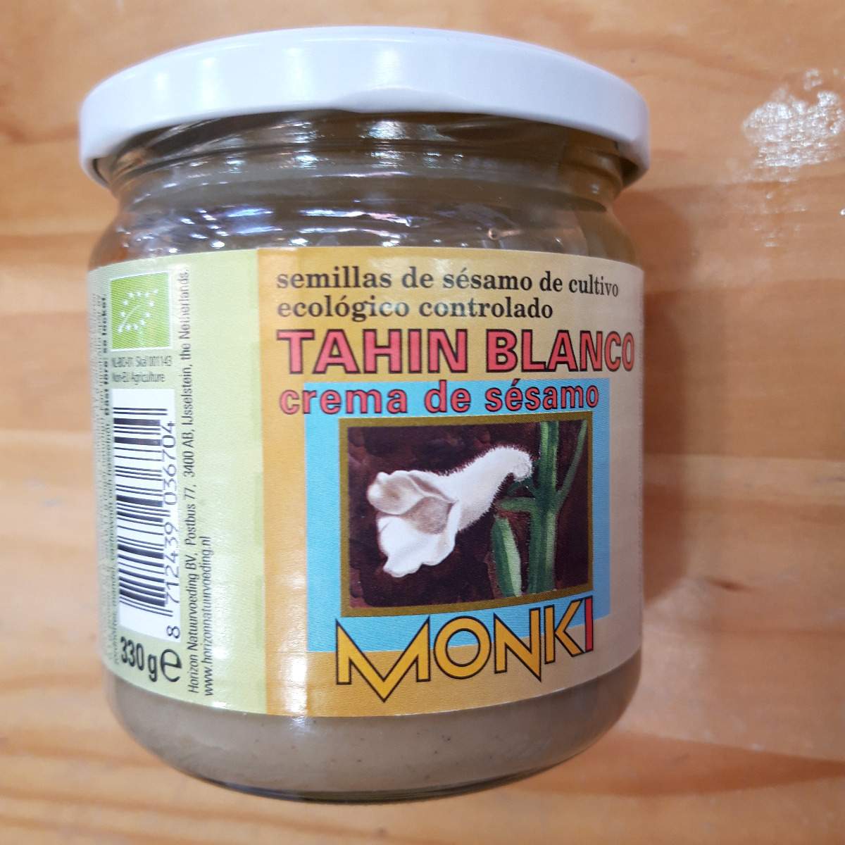 Tahin Blanco ecológico 330g MONKI