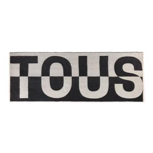 Tous Mujer Bufanda Big Logo Blanco Negro