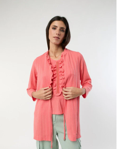 CHAQUETA PUNTO PEACH POUPEE CHIC