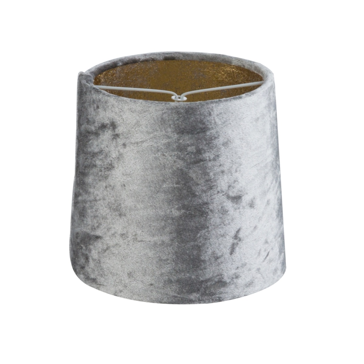 PANTALLA PINZA TERCIOPELO PLATA