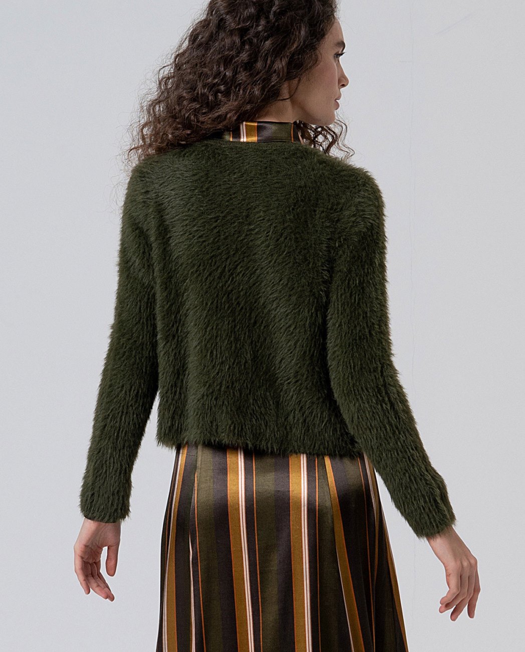 CHAQUETA ABIERTA PELO VERDE SURKANA