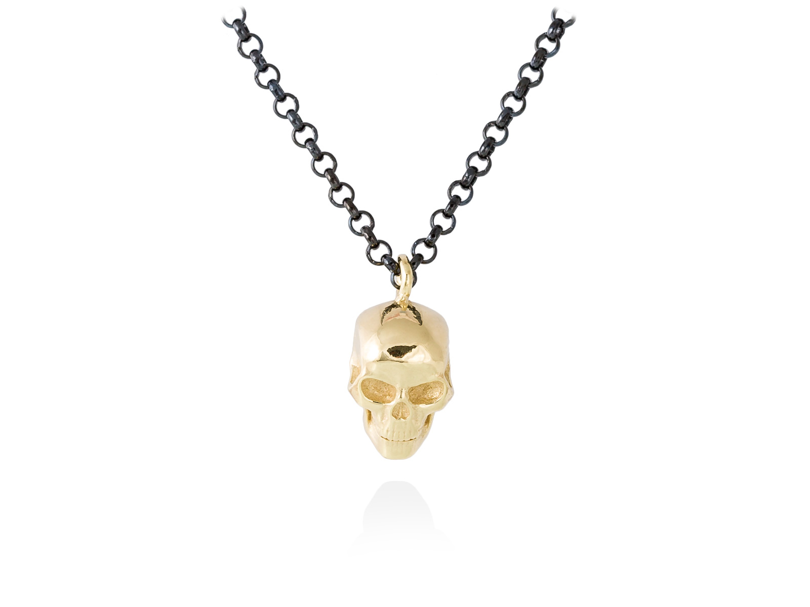 Marina Garcia Gargantilla Skull en plata
