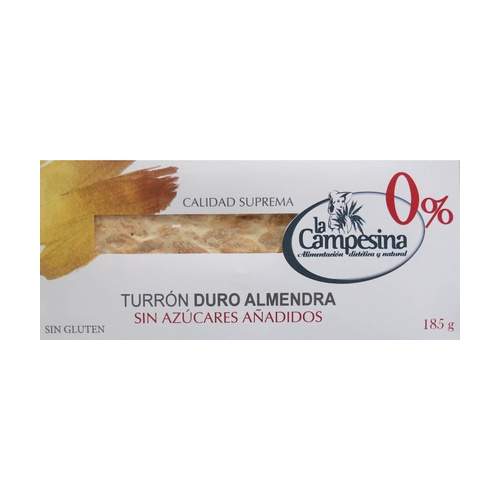 Turrón duro almendra sin azúcares añadidos 185g