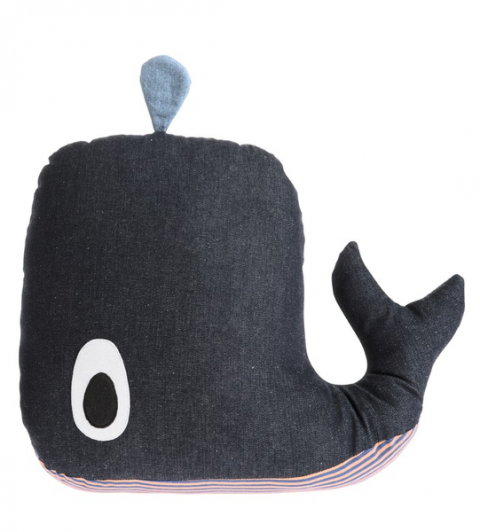 Ballena de peluche tejida en algodón