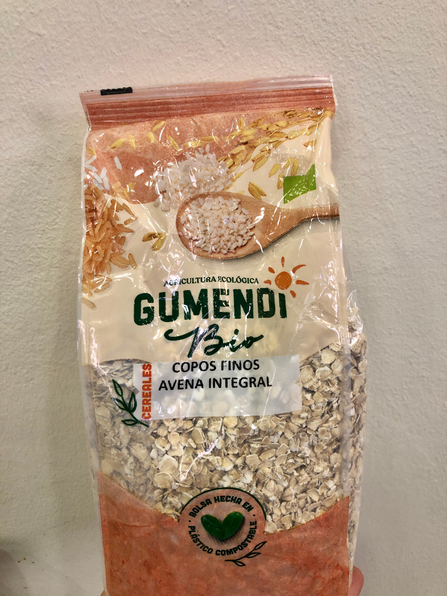 Copos finos avena integral Gumendi 500 g
