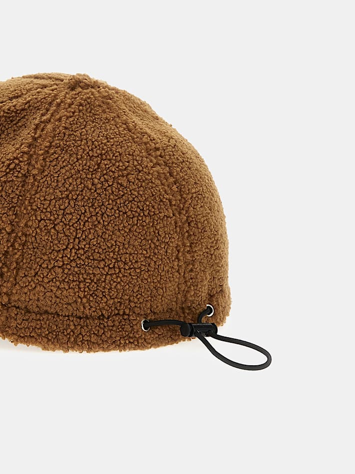 Guess Mujer Gorra de Borreguito Marron