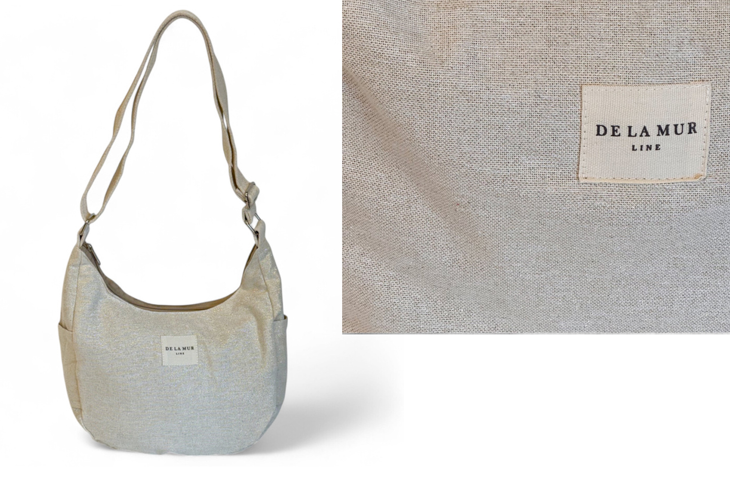 BOLSO BANDOLERA DE LA MUR LUNA ORO