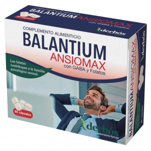 Balantium Ansiomax con GABA y Folatos 60cap Derbos