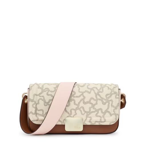 Tous mujer Bandolera Mediana Beige Kaos Icon