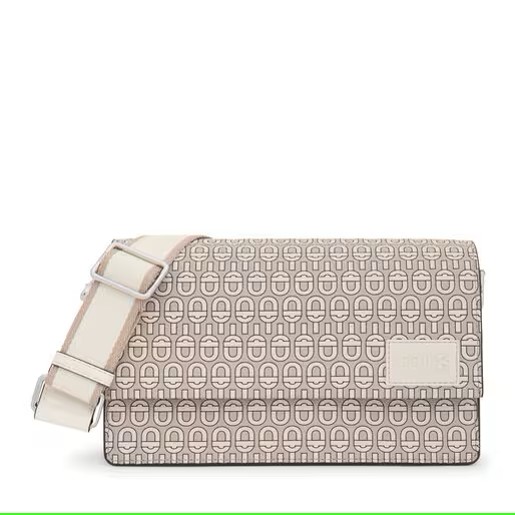 Tous Mujer Bandolera Mediana Flat Essence Manifesto Beige