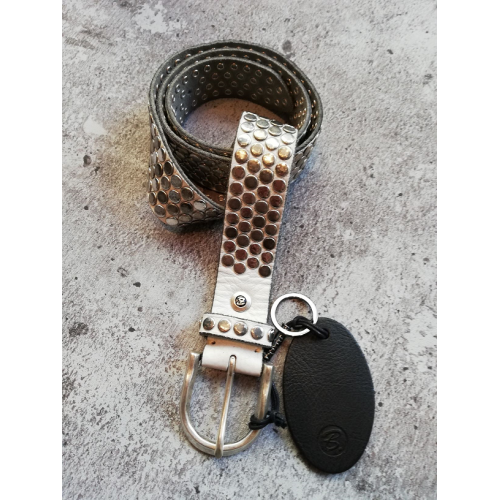 BB0765L38 CINTURON B.BELT HANDMADE OFFWHITE