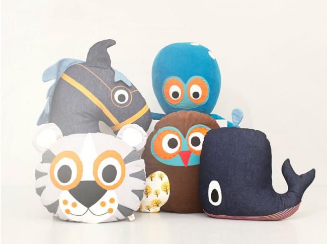 Ballena de peluche tejida en algodón