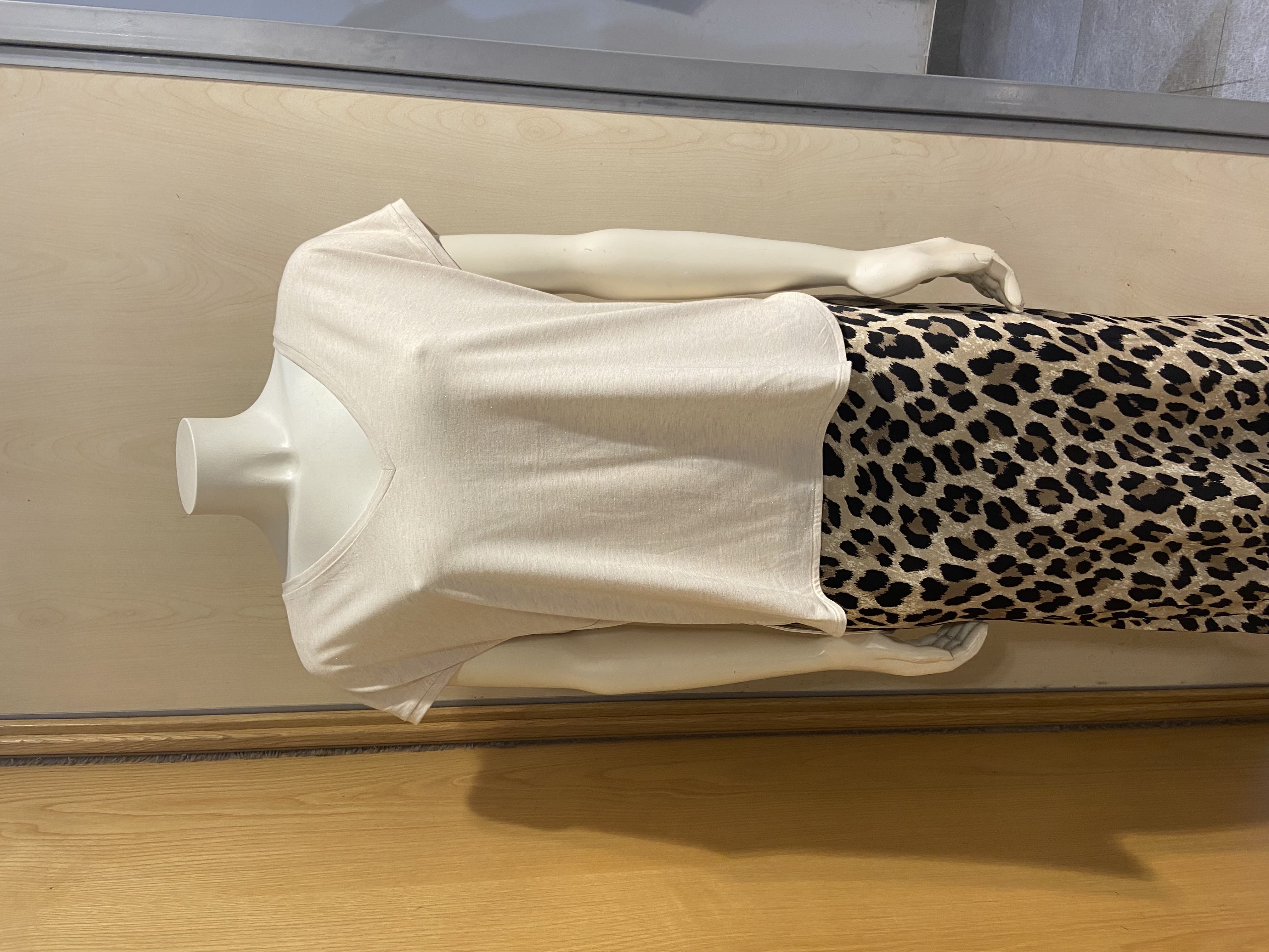 Camiseta Brilli-Brilli con Pico en Beige
