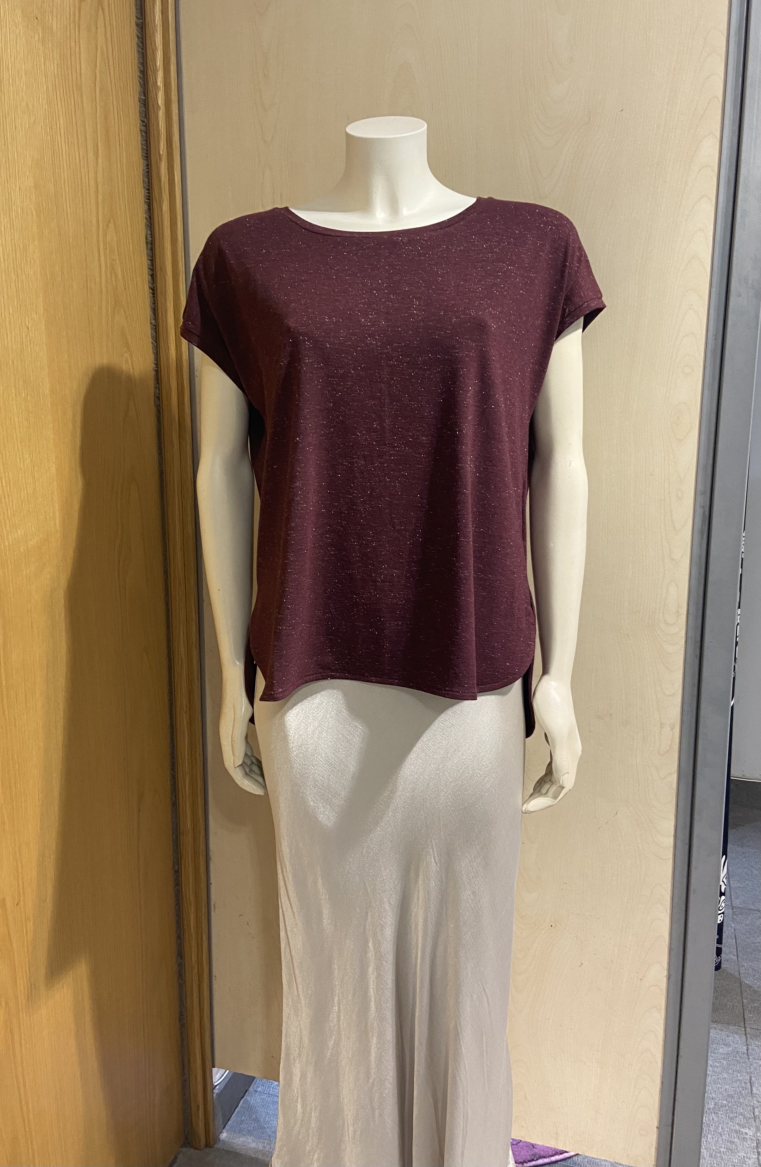 Camiseta Brilli-Brilli en Granate