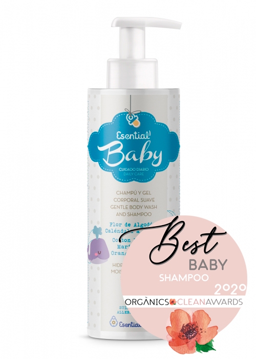 Champú y Gel corporal suave BEBE 300ml. ESENTIAL D'AROMS