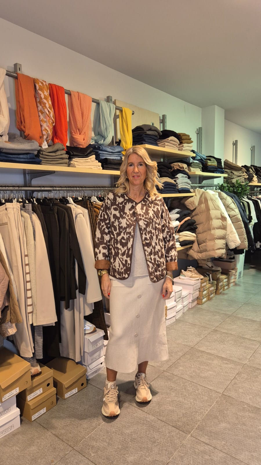 Chaqueta de mujer estampada