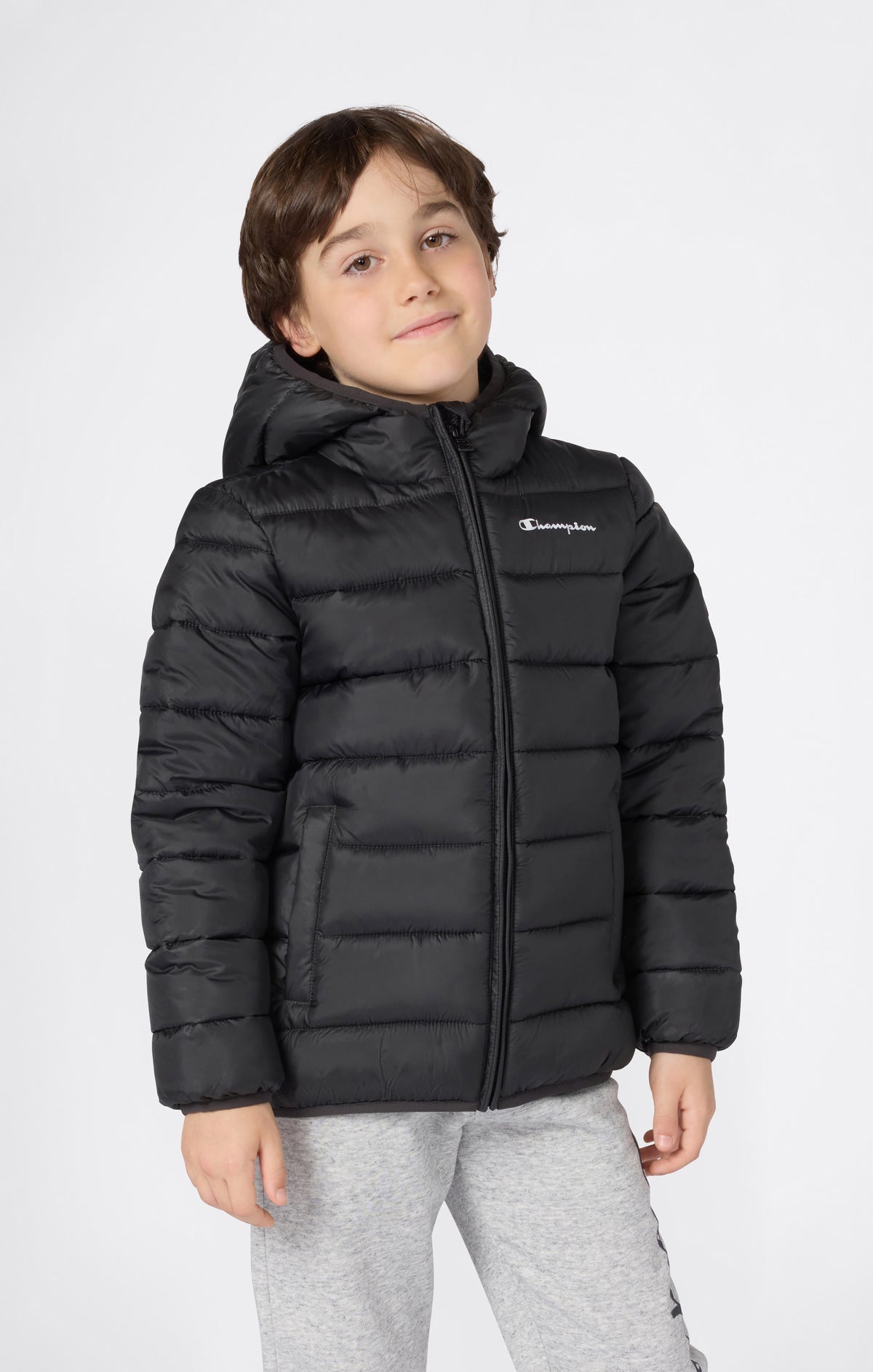 CHAQUETA ACOLCHADA CHAMPION NIÑ@ NEGRO