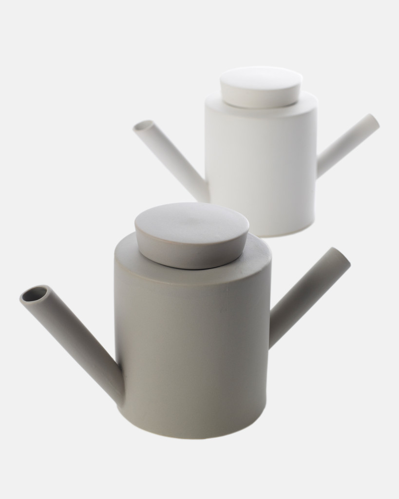 Tetera de porcelana (gris)
