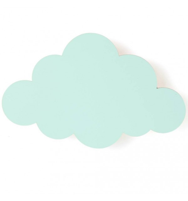 Encantador aplique de pared con forma de nube en color Mint