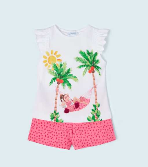 Conjunto 2 piezas niña pantalón y camiseta