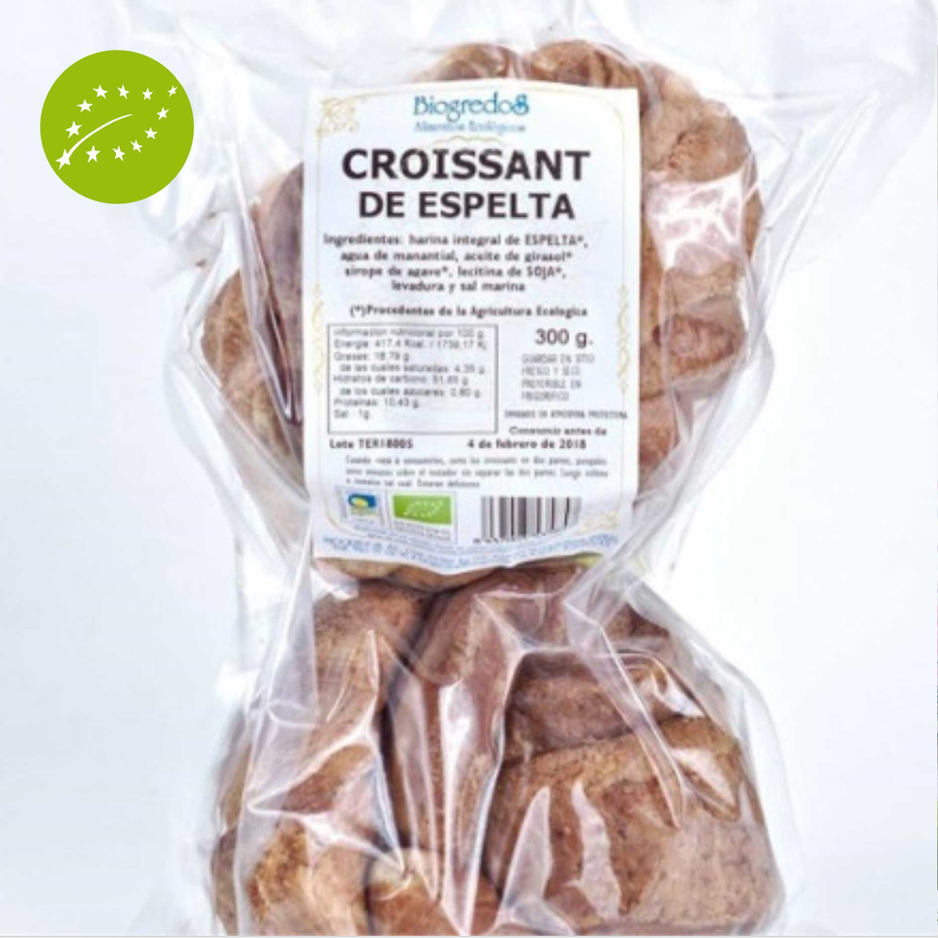 Croissants de espelta 4 unidades BIOGREDOS