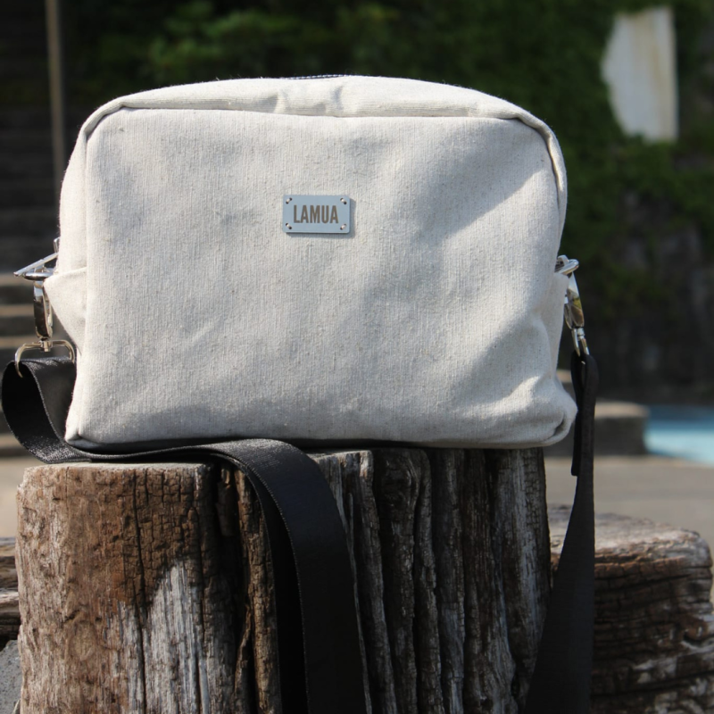 CROSSIE bag - Lino jaspeado