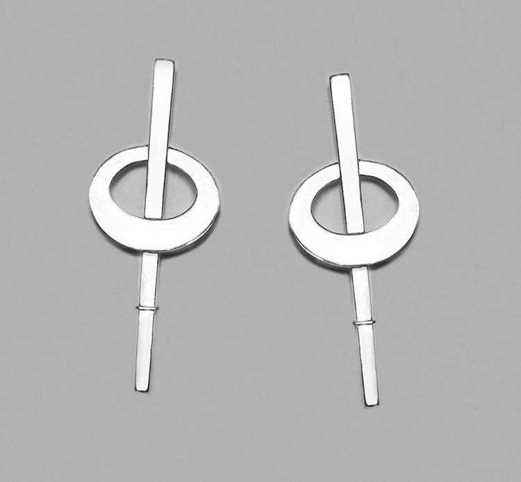 PRODUCTO VASCO PENDIENTE DE PLATA CIRCULO-5 TXUS GRUZETA