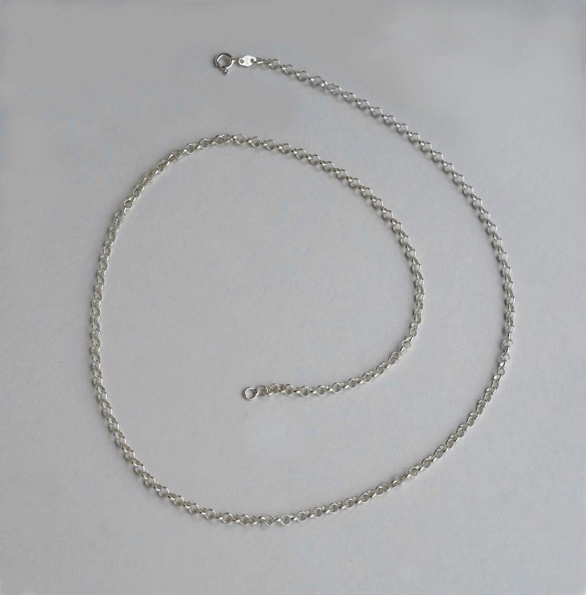 Producto vasco cadena de plata 60 cm. TXUS GRUZETA.