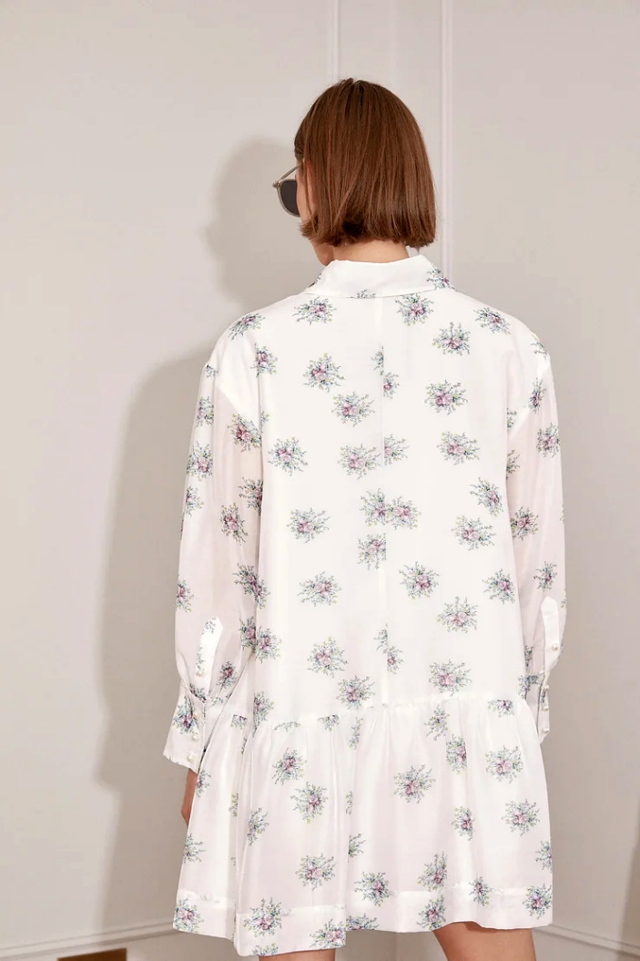JOVONNA Vestido camisero estampado FIORA