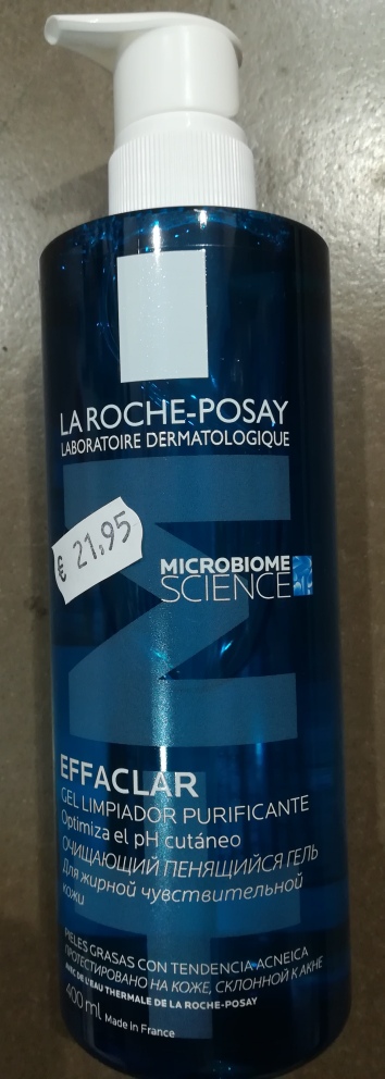 LA ROCHE POSAY effaclar gel limpiador purificante +M 400ml