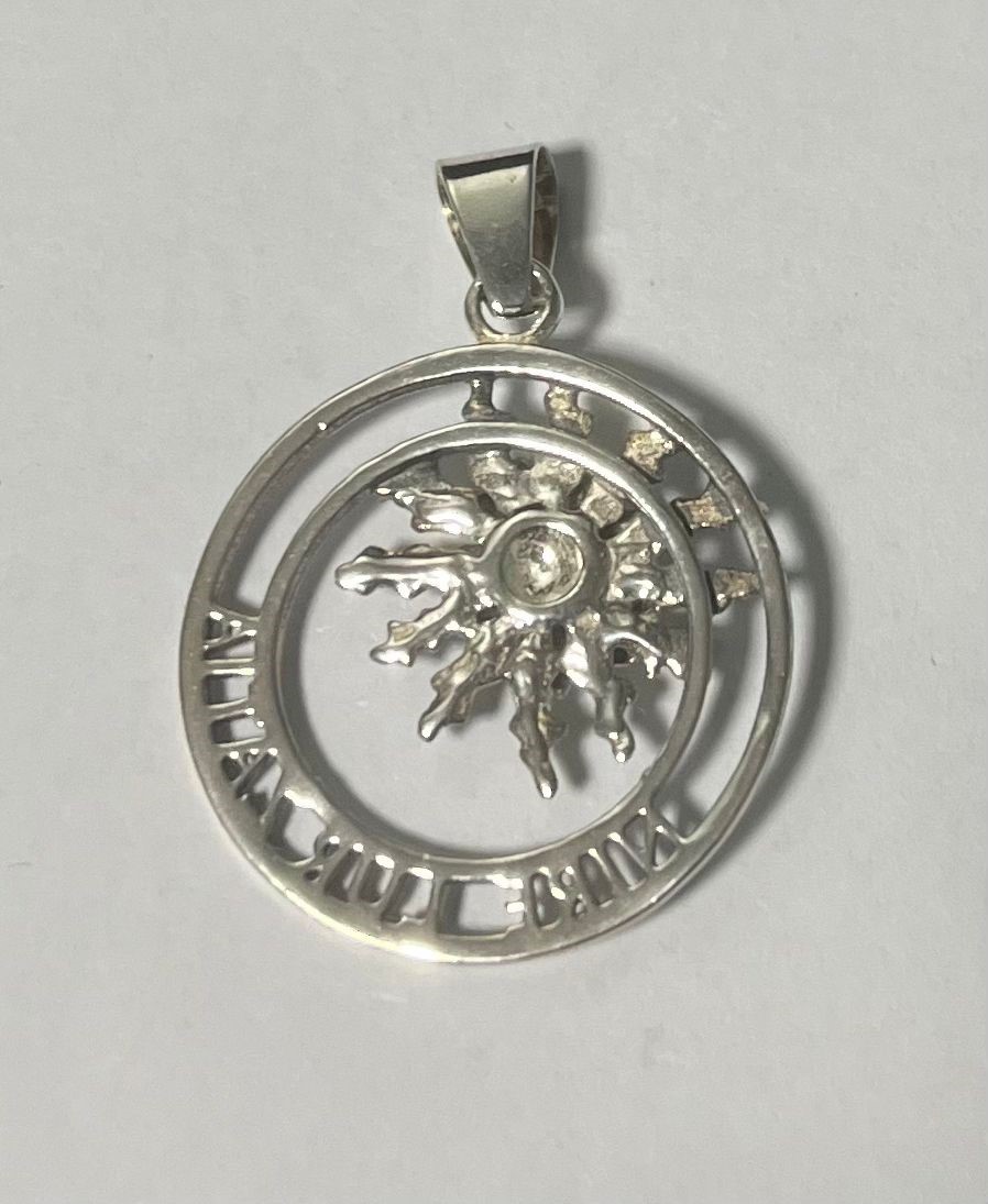 Colgante Eguzkilore Plata Nire Lur Zatia