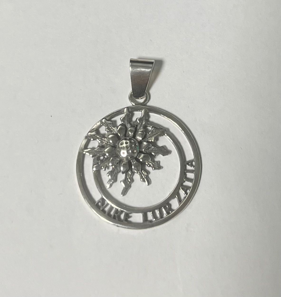 Colgante Eguzkilore Plata Nire Lur Zatia