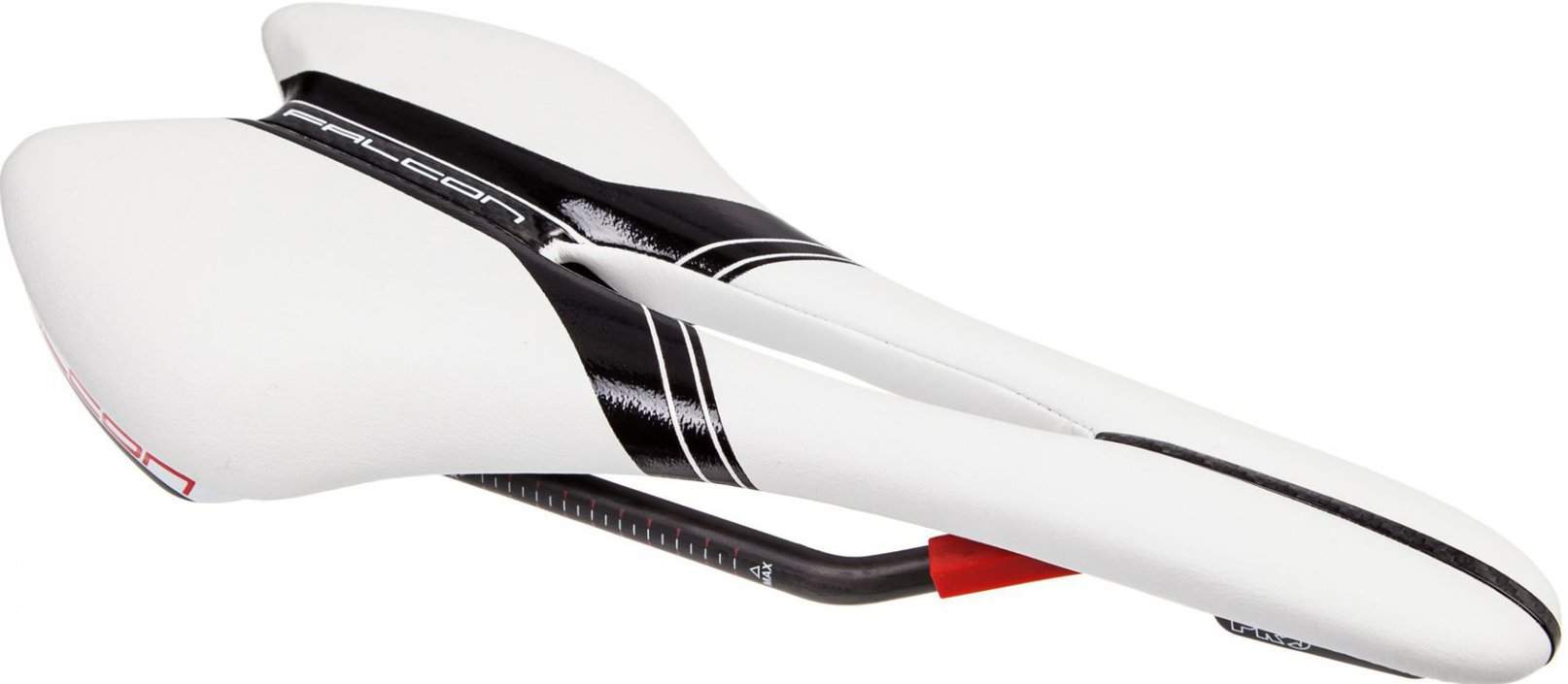 Sillín Pro Falcon 132 Carbon Blanco-Negro