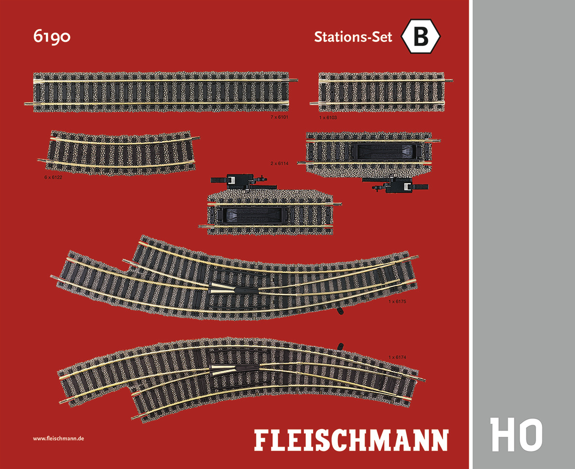 FLEISCHMANN ref. 6190. Set de vías Profi B