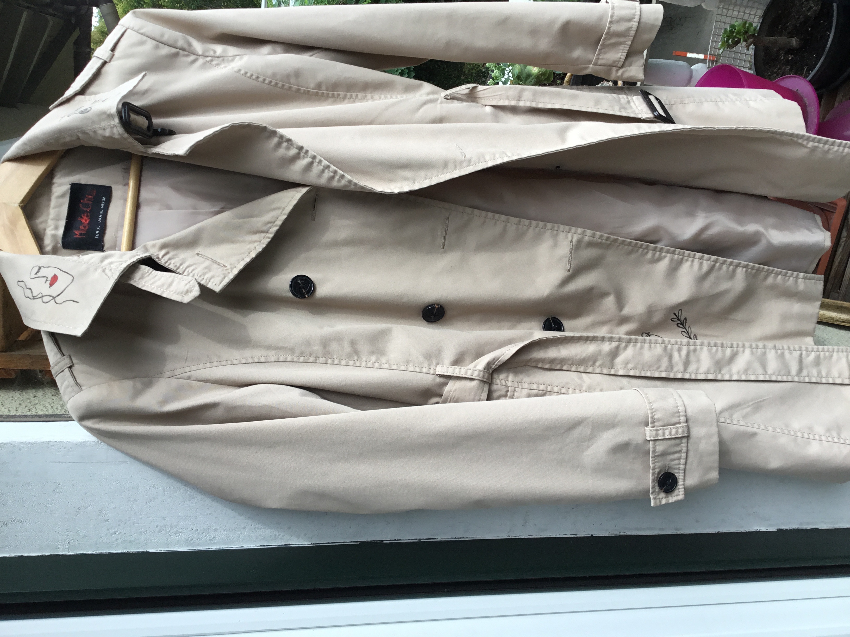 Gabardina Beige L