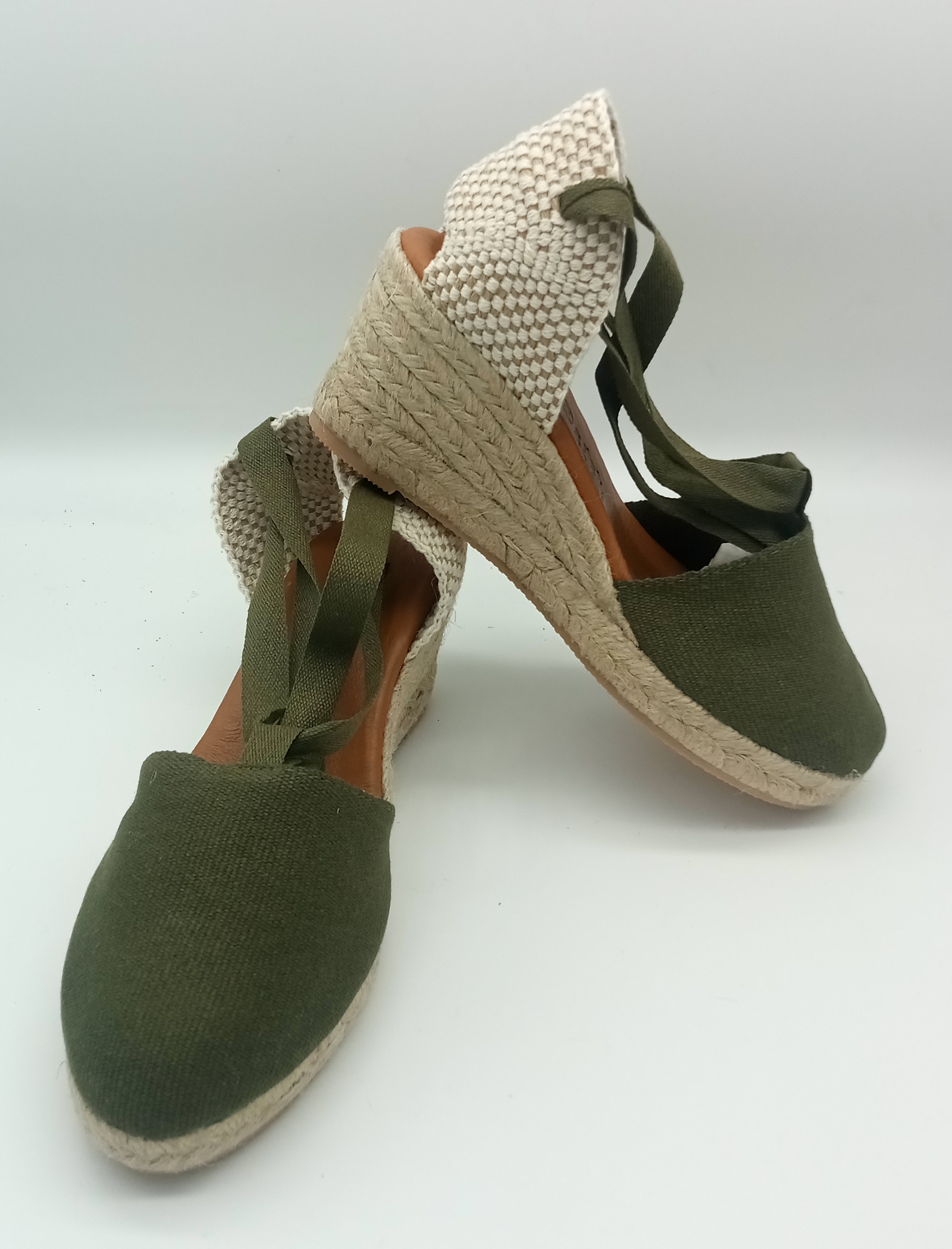 Alpargatas Valenciana kaki