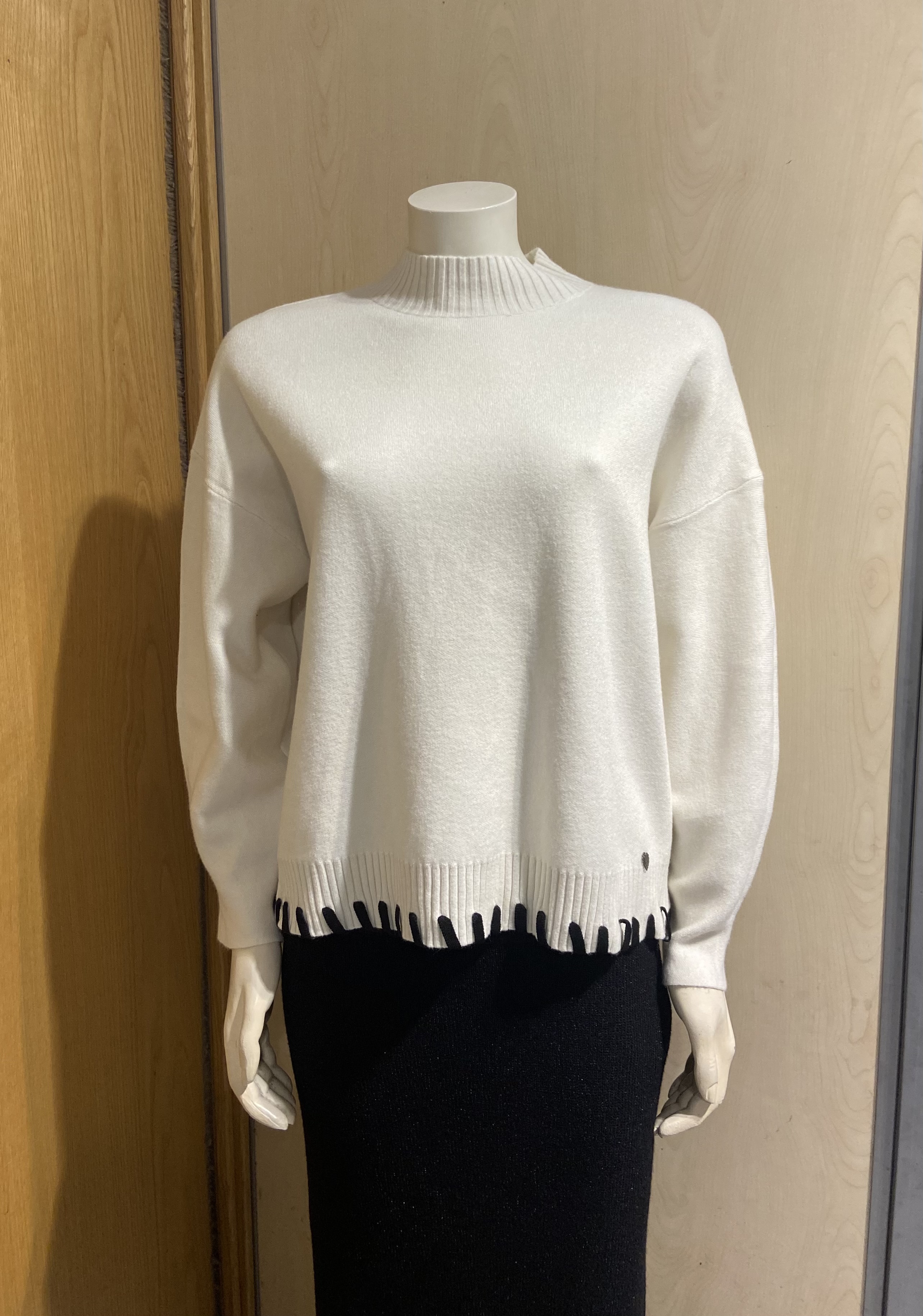 Jersey Blanco con Pespunte