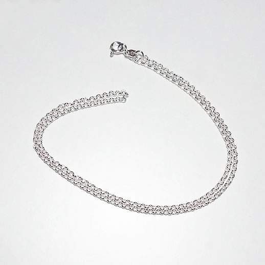 Producto vasco cadena de plata 40 cm. TXUS GRUZETA.