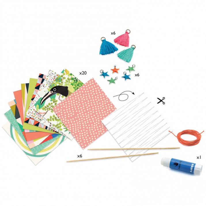 Kit para pulseras con perlas de papel - Djeco