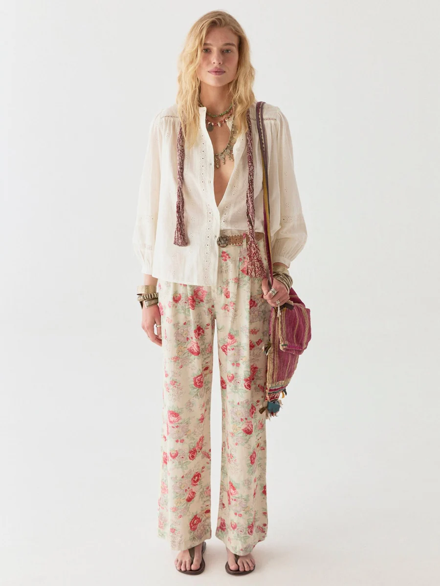 MAISON HOTEL PANTALON ESTAMPADO FLORAL LOLO BALMORAL