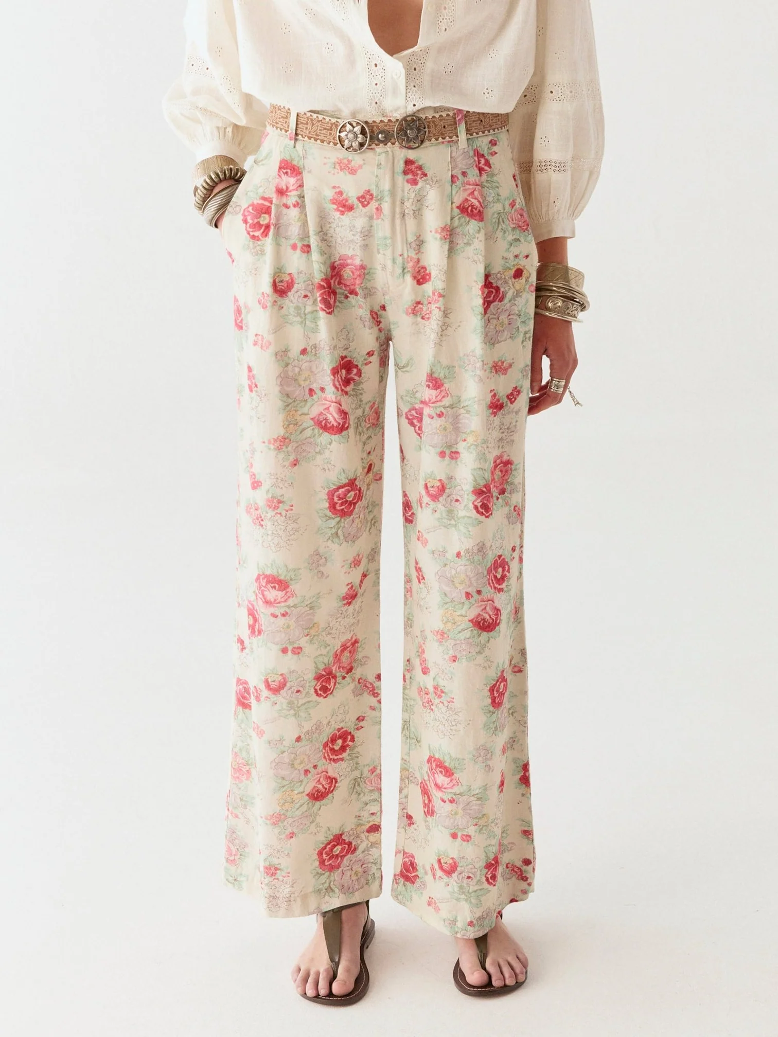 MAISON HOTEL PANTALON ESTAMPADO FLORAL LOLO BALMORAL