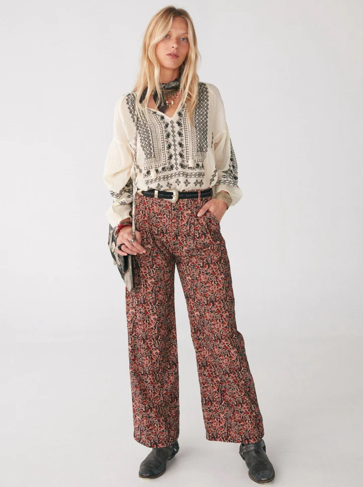 MAISON HOTEL PANTALON MICROPANA ESTAMPADA LUISA