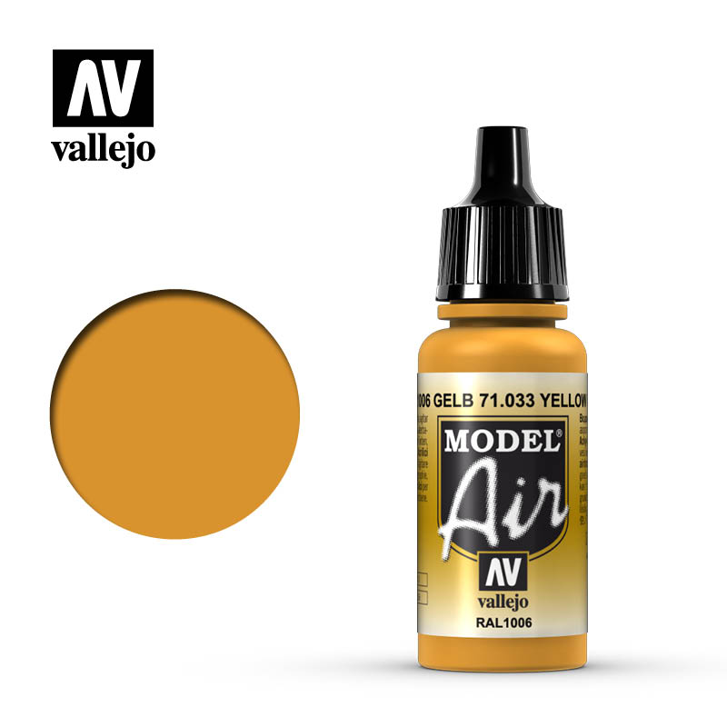 Vallejo Model Air 71.033 RAL1006 Yellow Ochre