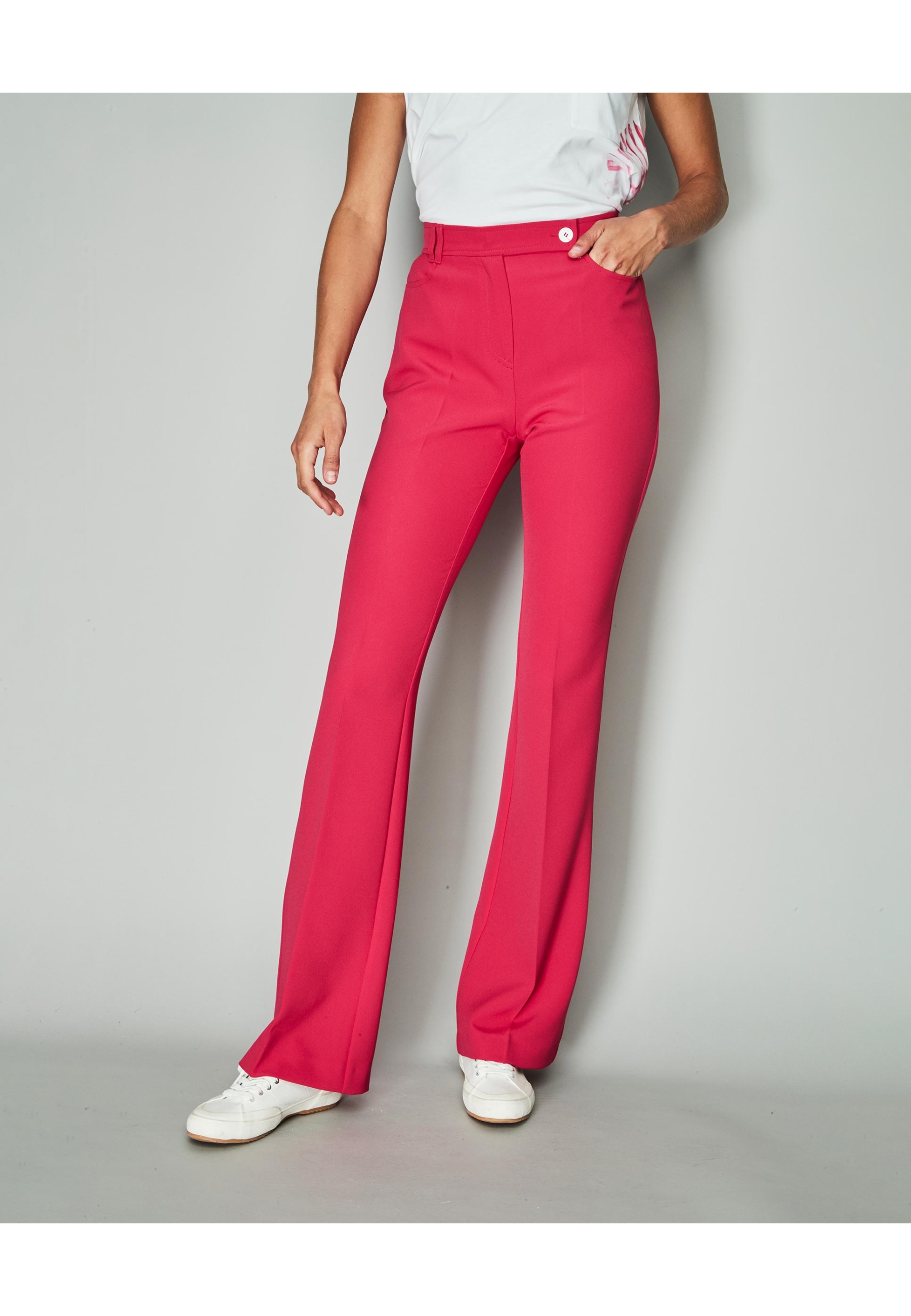 &ME UNLIMITED Pantalon acampanado fucsia ARIS