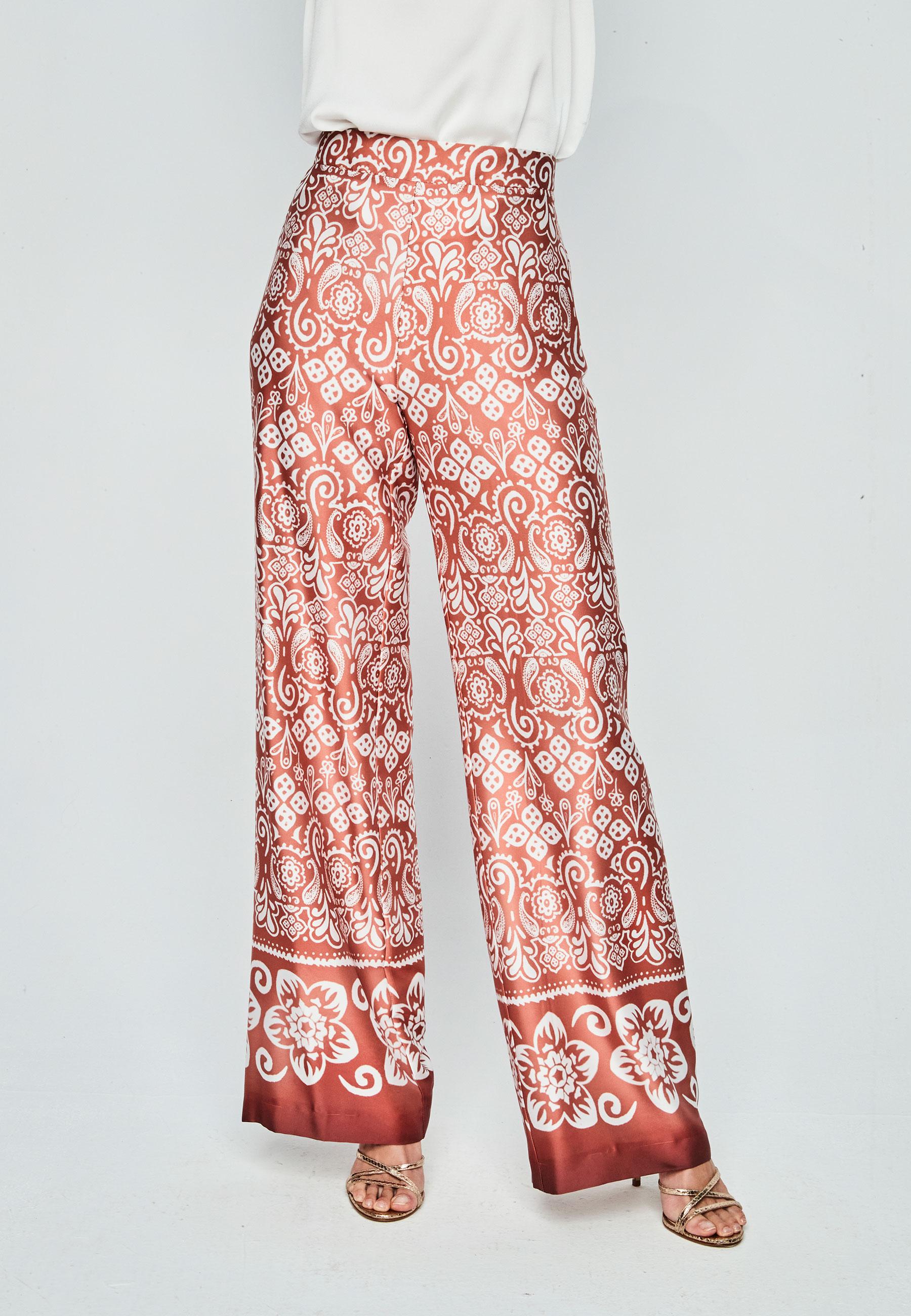 ANDME UNIQUE PANTALON ANCHO ESTAMPADO LEE