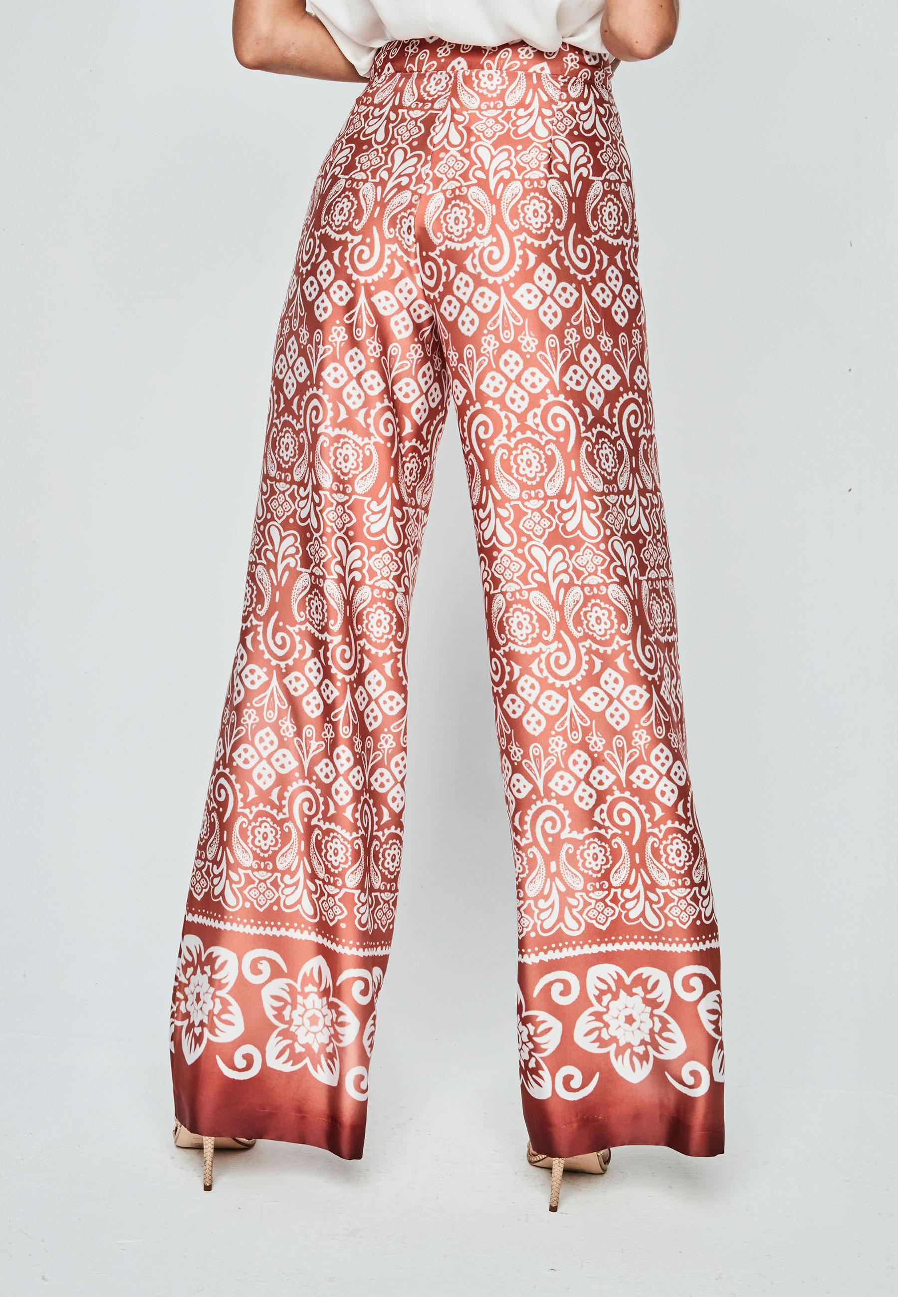 ANDME UNIQUE PANTALON ANCHO ESTAMPADO LEE