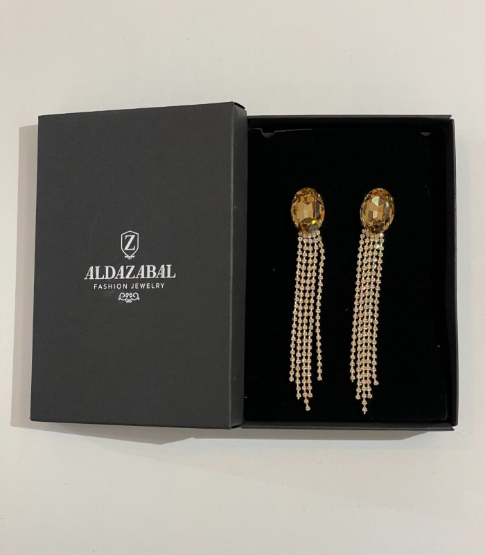 PENDIENTE SWAROVSKI AMBAR P-299 ALDAZABAL