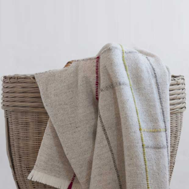 Plaid 100% Lana Merina ecológica de Francia