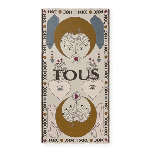 Tous Mujer Foulard Jacquard Beige Magic Natura